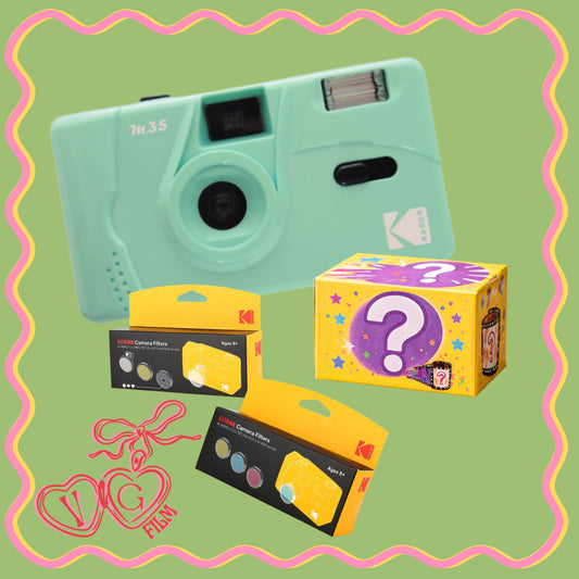 Kodak Reusable Camera + Film + Lens Filter Bundle (Mint Green)