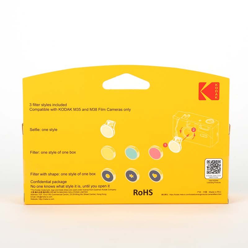 Kodak Reusable Camera + Film + Lens Filter Bundle (Candy Pink)